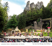 Landesb&uuml;hnen Sachsen - Felsenb&uuml;hne Rathen