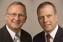 Ing.-P&auml;d. Georg Wolter (links) und Ing.-P&auml;d. Hanjo Sawitzki (rechts)