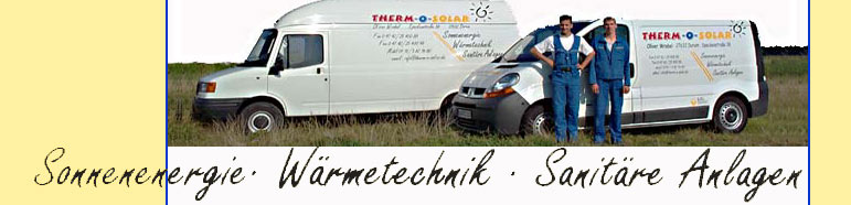 Fusszeile Sonnenenergie, W�rmetechnik, Sanit�re Anlagen