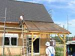 Bild von der Dacheindeckung durch Anklicken vergr��ern (76 kByte)