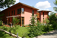 Vorderansicht Doppelhaus