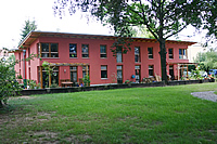 Hinteransicht Doppelhaus