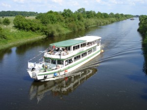 F�hre MS-Stadt-Verden Schiffsanlegestelle Langwedel