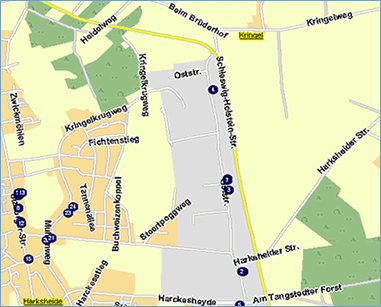 Gewerbegebiet Harksh�rn / Oststra�e