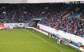 Das Ostseestadion (DKB Arena) in Rostock