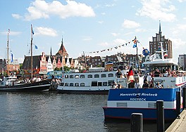 Der Hafen in Rostock 