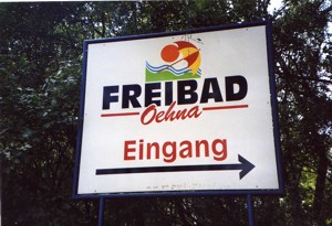 Das Freibad in Oehna