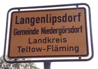 Die Dorfkirche in Langelipsdorf
