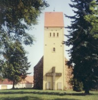 Die Dorfkirche in Merzdorf