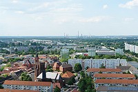 Schwedt von oben