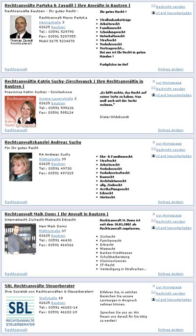Ihr gutes RECHT  -anw�lte im landkreis bautzen-