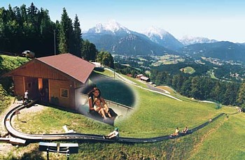 Die Sommerrodelbahn am Obersalzberg
