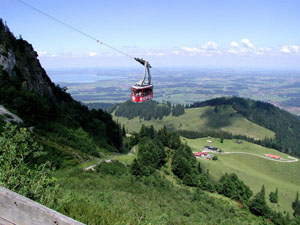 Die Hochfellnseilbahn in Bergen