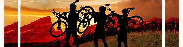 Radfahren und Mountainbiken