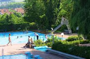 Höhenfreibad Gottmadingen mit eigenen Quellen