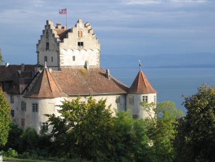 Die Burg Meersburg am Bodensee