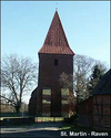 Die St. Martins Kirche in Raven