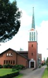 Die Martin-Luther-Kirche in Fliegenberg