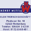 Elektrofachgesch�ft Henry Wittig in Rothenburg - Haushaltwaren, Elektrowaren 